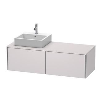 Duravit Mueble De Pared Duravit Xsquare 140.0 X 54.8 Cm, 2 Cajones Xs4903l, Color (frente/cuerpo): Blanco Lila Seda Laca Mate - Xs4903l8787