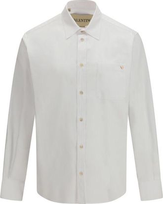 Valentino Garavani White Cotton Dress Mens Shirt