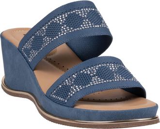 Good Choice Shoes Maycee Wedge Sandal in Navy at Nordstrom Rack, Size 8.5