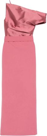 Solace London Kleedjes, Dames, Roze, XS, Polyester, Jurk met &eacute;&eacute;n schouder