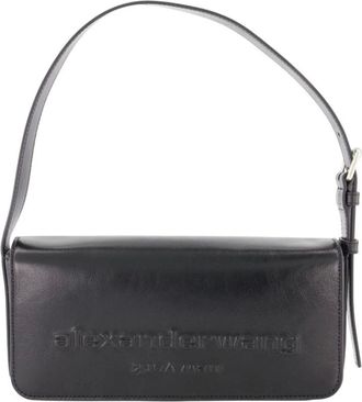 Alexander Wang Tassen, Dames, Zwart, ONE Size, Katoen, Punch Schoudertas