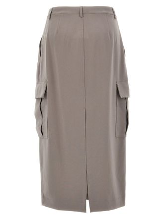 Theory Relaxed Cargo Skirt - taupe