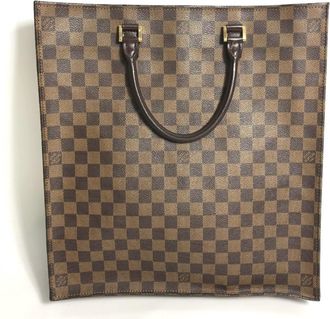 Louis Vuitton Brown Damier Canvas Ebene Damier Canvas Handbag Tote Bag (Pre-Owned)