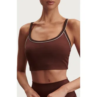 Varley FreeSoft Piper Sports Bra in Brown Stone at Nordstrom, Size X-Small