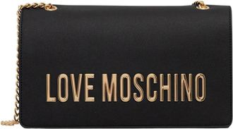 Love Moschino Tassen, Dames, Zwart, ONE Size, Logo Shoulder Bag