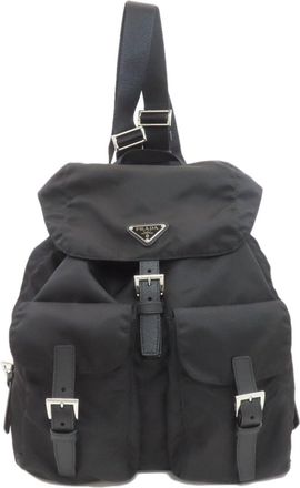 Prada Black Nylon Backpack (Pre-Owned)