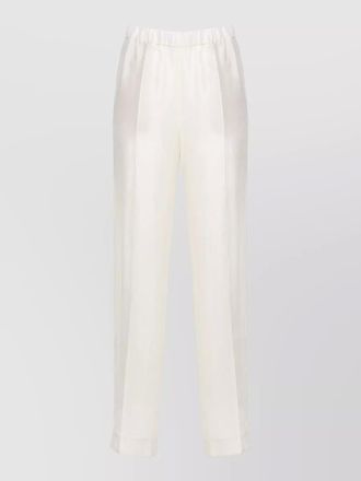 Fabiana Filippi straight leg viscose trousers pleated front