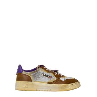Autry Super Vintage Low Cracked Leather Sneakers