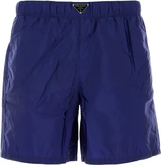 Prada Electric Blue Re Nylon Swimming Shorts