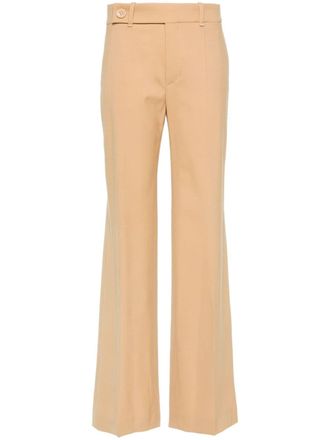 Chlo&eacute; Pantalon met wijde pijpen - Beige