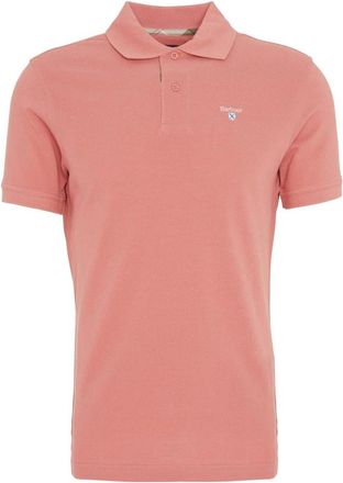 Barbour Polo Shirts, male, Pink, S, Casual Polo with Tartan Details
