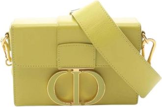Dior Pre-owned 30 Montaigne Leren Schoudertas - Dames - Vintage Schoudertas - Groen - ONE Size - Leer - Vintage