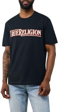True Religion So Fresh Logo Cotton Graphic T-Shirt in Jet Black at Nordstrom, Size Xxx-Large