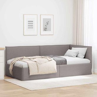 vidaXL vidaXL Cornice del letto ad angolo Talpa 80 x 200 cm Tessuto