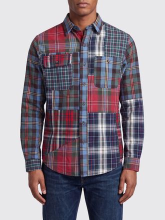 Polo Ralph Lauren Camicia casual in cotone con motivo patchwork astratto