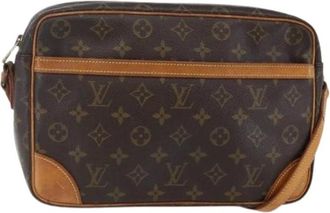 Louis Vuitton Pre-owned Cross Body Bags, female, Brown, Size: ONE SIZE Pre-owned Canvas Cross Body Bag