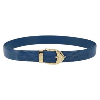 Louis Vuitton Pre-owned Belts, female, Blue, Size: ONE SIZE Pre-owned Vintage Leather Belt