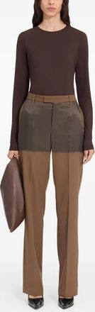 Maison Margiela Womens Brown Blend Pant - Tan - Size EU 38 (Womens)