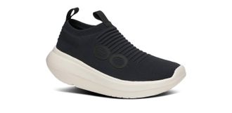 Oofos Womens Oomy Zen Slip On Shoes In Chalk / Black