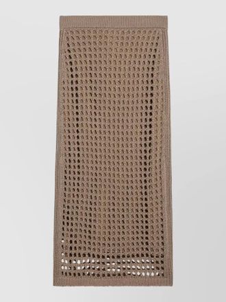 Max Mara knit skirt elastic waistband modern design