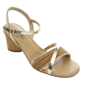 Vaneli Womens Levey Heels In Camel Raffia