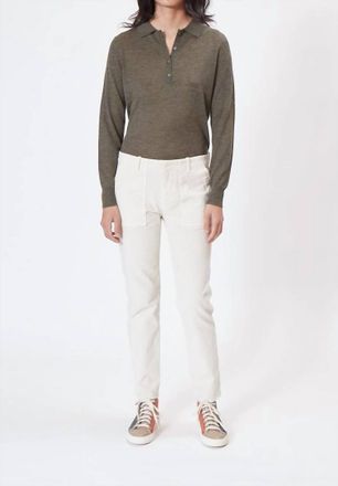 Nili Lotan Jenna Corduroy Pant In Winter White