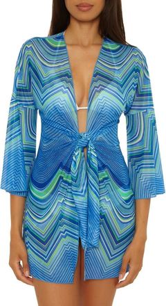 BECCA by Rebecca Virtue Sunrise Cover-Up Tunic in Multi at Nordstrom, Size Medium