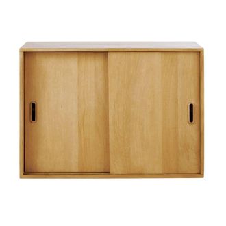 Maisons du monde M&oacute;dulo de almacenaje con 2 puertas correderas para estanter&iacute;a