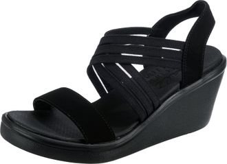 Skechers cali women's rumblers sparkle on wedge sandal online