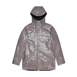 Rains Long Jacket W3 - Dames - Regenjassen - Paars - S - Polyester - Jassen