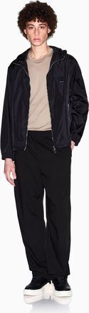A|X Armani Exchange Mens Icon Project, Logo Embossed Patch Jacket, Black, XL