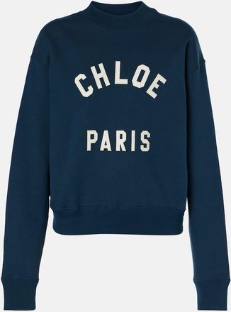 Chloé Logo cotton fleece sweatshirt