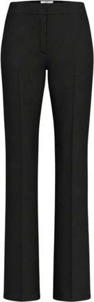 Marella Emmosso1 Rechte Broek - Dames - Broeken - Zwart - Maat: M Leer