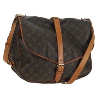 Louis Vuitton Pre-owned Cross Body Bags, female, Brown, Size: ONE SIZE Pre-owned Vintage Monogram Shoulder Bag