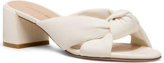 Stuart Weitzman Soplaya Block Slide 50 in Cream. at Nordstrom, Size 9.5