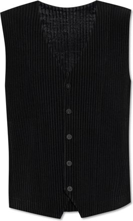 Issey Miyake Vests - Heren - Jassen - Zwart - Maat: XL