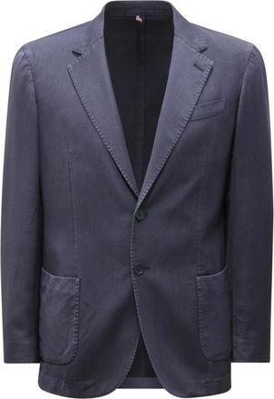 Santaniello Gl 7220Mf Wollen Jas - Heren - Blazers - Blauw - L - Wol - Jassen