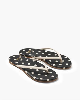beek Womens Sunbeam Polka Dot Sandal In Vanilla/black