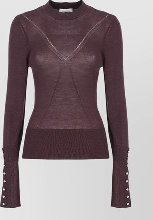 Paco Rabanne merino wool silk crewneck sweater