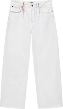 Msgm Jeans met wijde pijpen - Wit