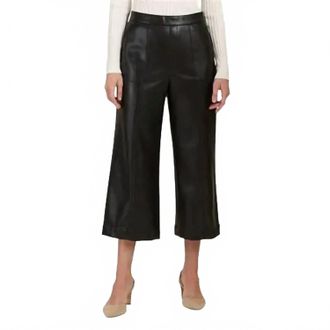 Tyler B&ouml;e Rebecca Pleather Crop Pant In Black