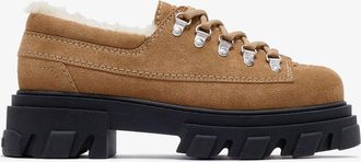 Ganni Brown Cleated Derbies in - Size 36 Lyocell