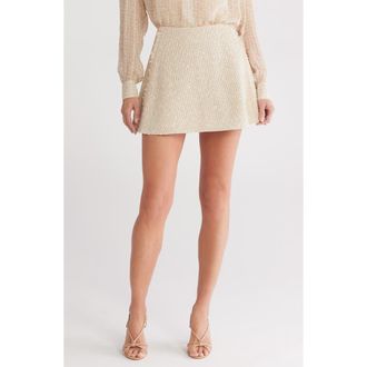Rag & Bone Elsie Tweed Miniskirt in Ivory at Nordstrom Rack, Size 10