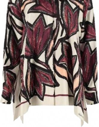 Ferragamo Womens Luxury Long Sleeve Shirt In Multicolor