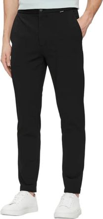 Calvin Klein Comfort Knit Tapered Broek - Heren - Slim Fit Broeken - Zwart - W36 - Polyester - Broeken