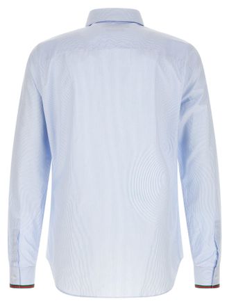 Gucci Striped Cotton Shirt - Light Blue