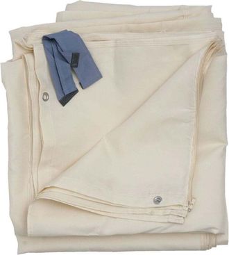 Hhg Juego De 4 Paredes Laterales Para P&eacute;rgola C&aacute;diz, Recambio Pared Lateral Pabell&oacute;n 4x4m, Poli&eacute;ster, Crema