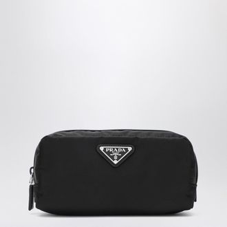 Prada Black Re-Nylon beauty case with logo