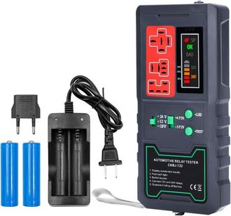 Elle Probador De Rel&eacute;s Automotrices Ej.life De 12v Y 24v Con Pantalla Led, Probador Electr&oacute;nico De Rel&eacute;s Automotrices, Herramienta De Diagn&oacute;stico Y Comprob