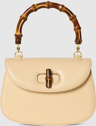 Gucci Bamboo 1947 Small Bag, Yellow, Leather